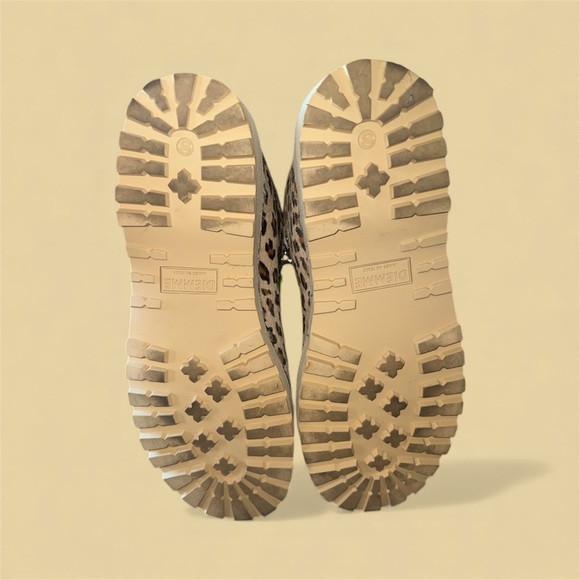 Leopard Print Lace Up Boots with Neon Accents - Picture 6 of 6